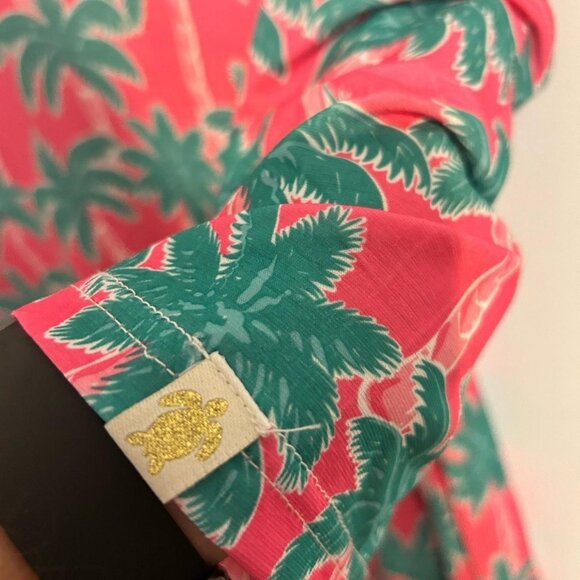 Simply Southern XL Pink green palm trees - Picture 4 of 4